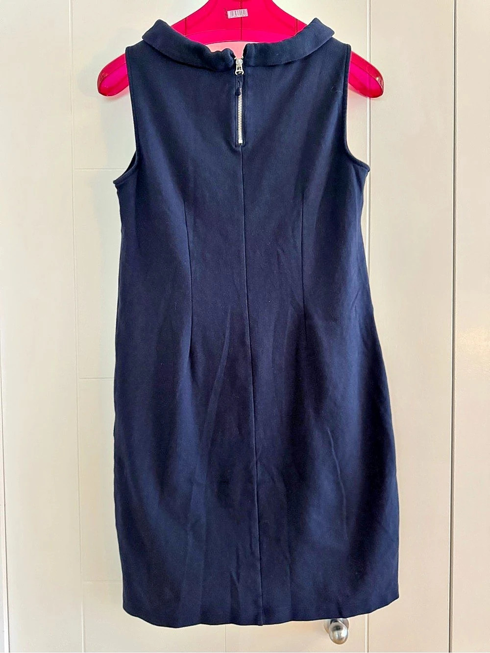 Talbots Sleeveless Mini Dress Navy Color - Size M petite